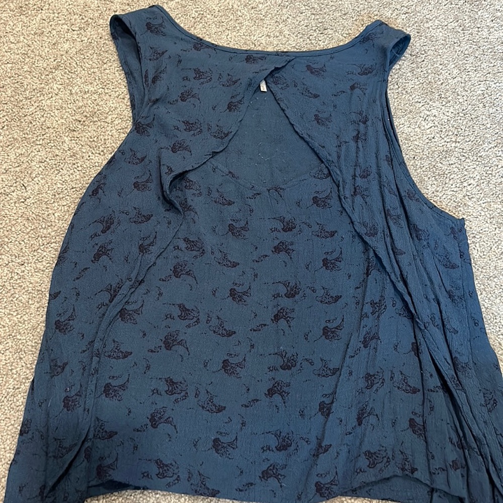 Pattern free people tank top